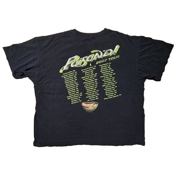 Poison 2007 Tour Shirt Y2K Black 2X Double Side Poison'D Bret Michaels Anvil Tag - Picture 2 of 14